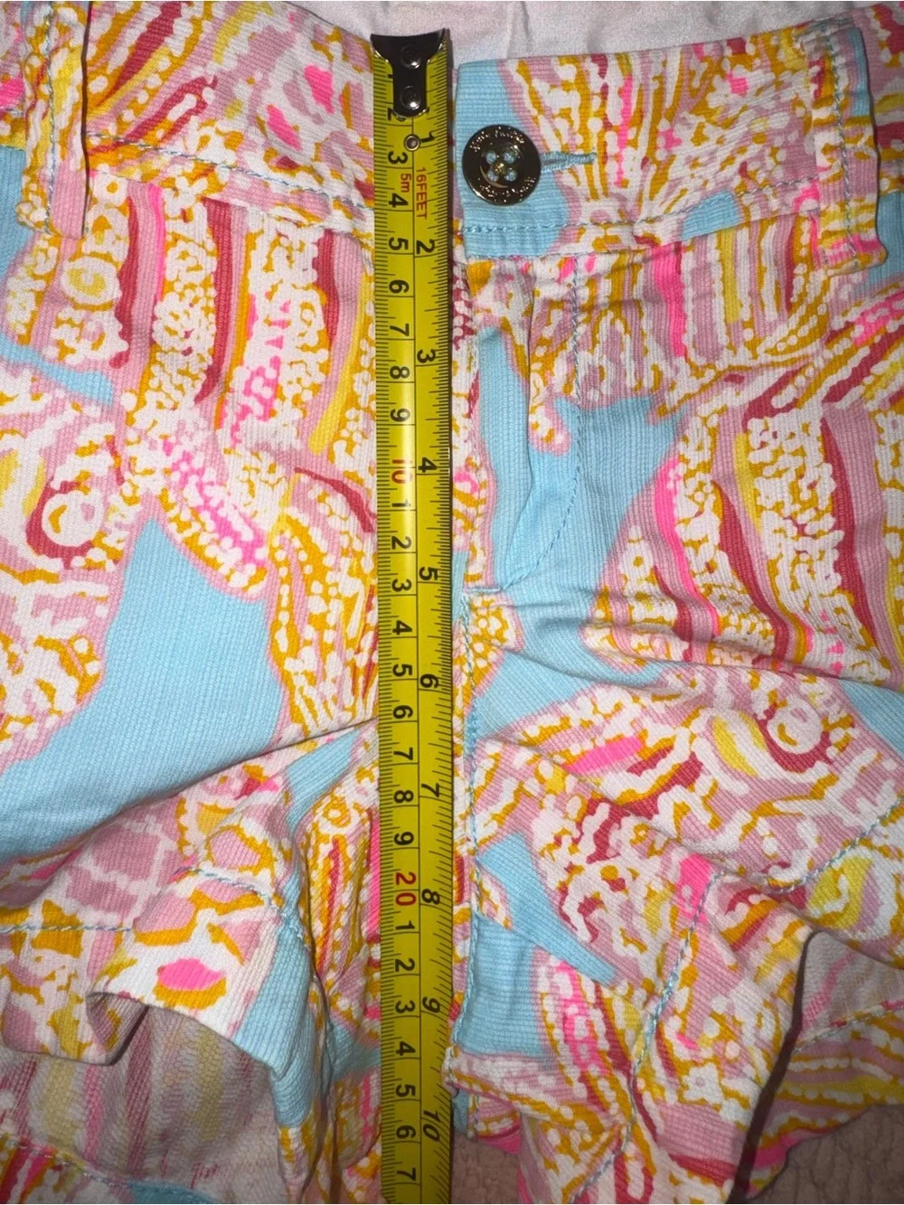 Lilly Pulitzer Walsh Shorts Tini Bikini Fish Print Size 4 Cotton